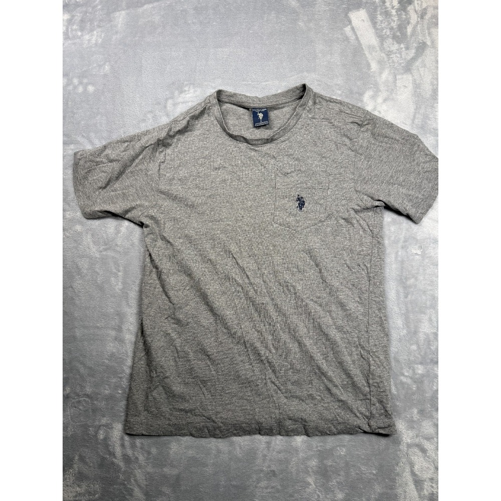 U.S. Polo Assn. Classic Short Sleeve T Shirt Mens Small Gray Cotton Pony Logo